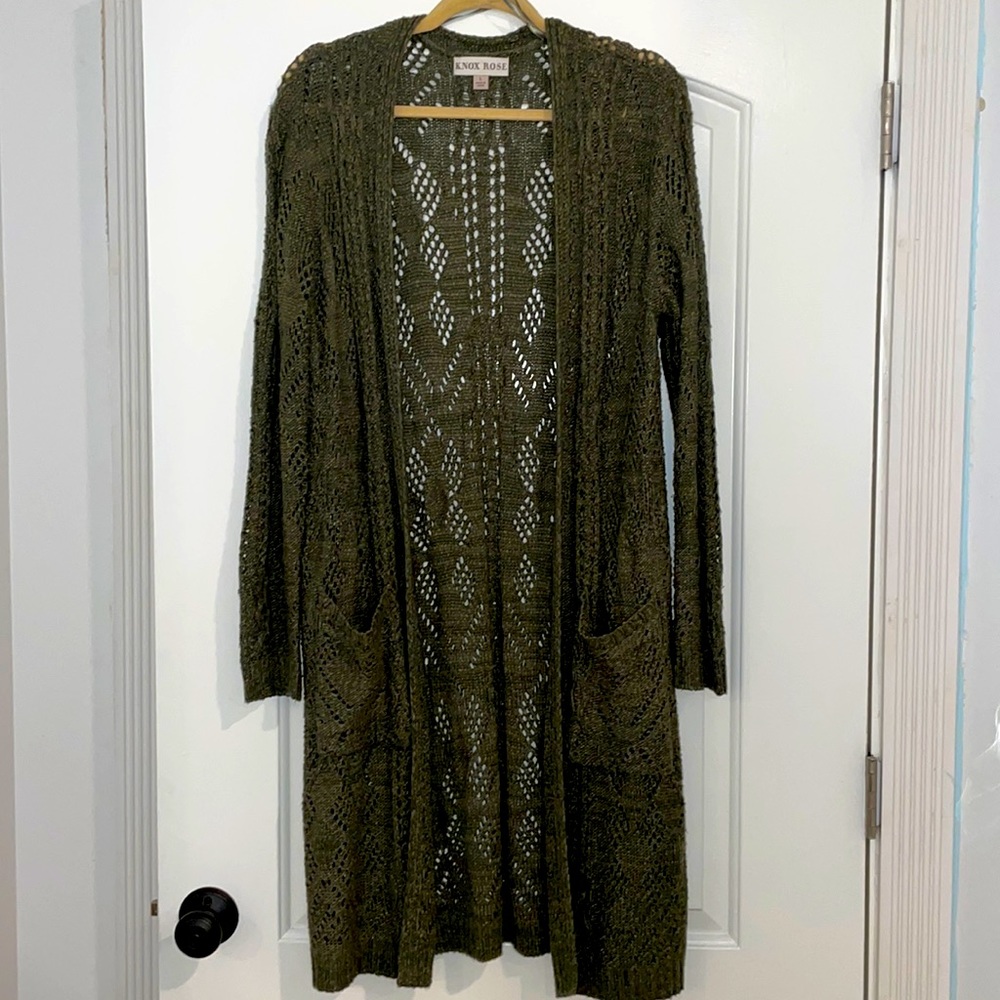 Knox Rose Knee-length Sweater Jacket